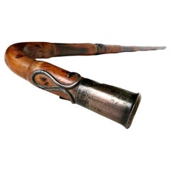 Rare Late 19th C Art Nouveau Bamboo Walking Stick American Circa 1895