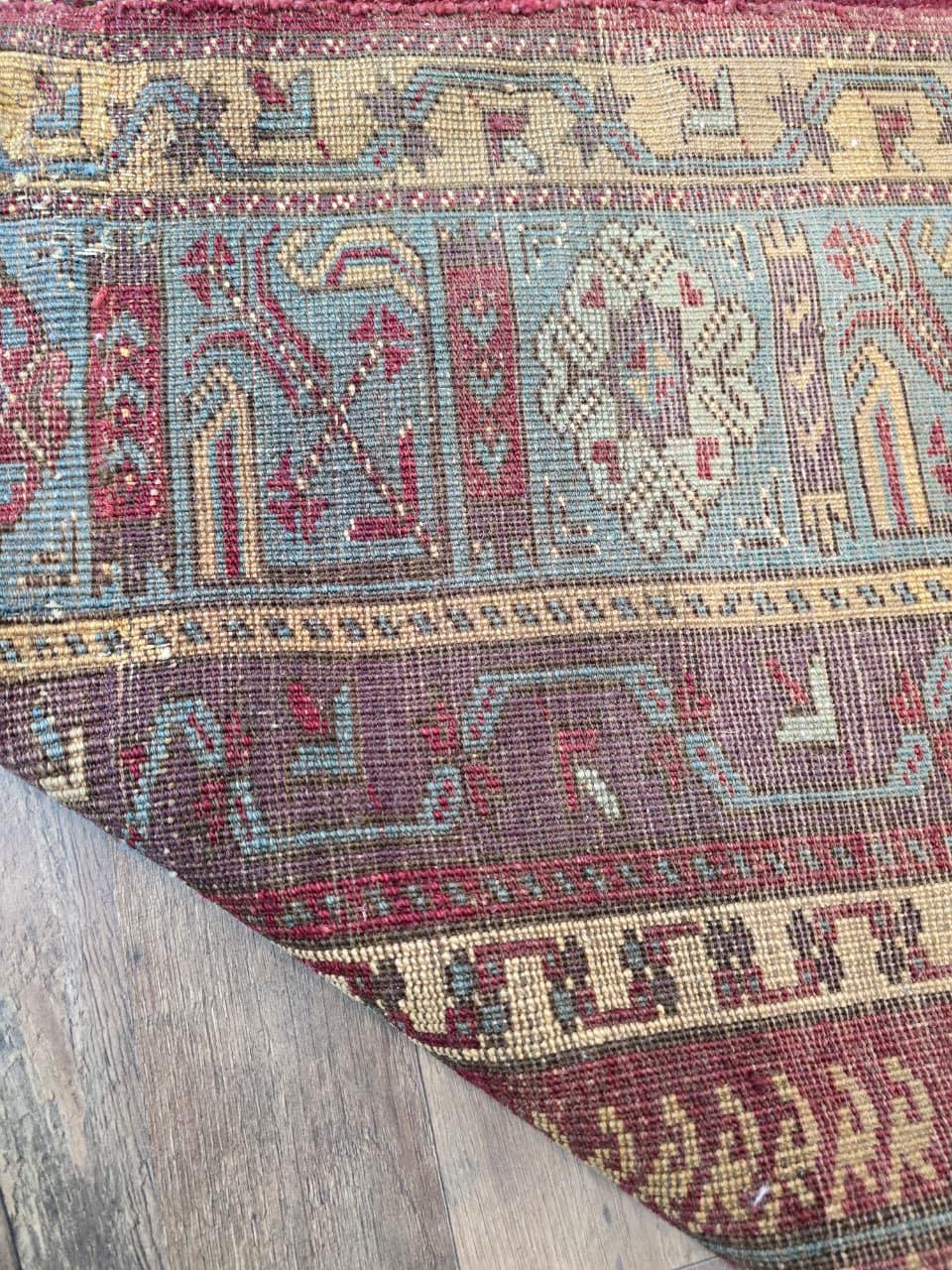 Raro tappeto Mihrab turco antico della fine del XIX secolo, circa anni 1870-1880 in vendita 5