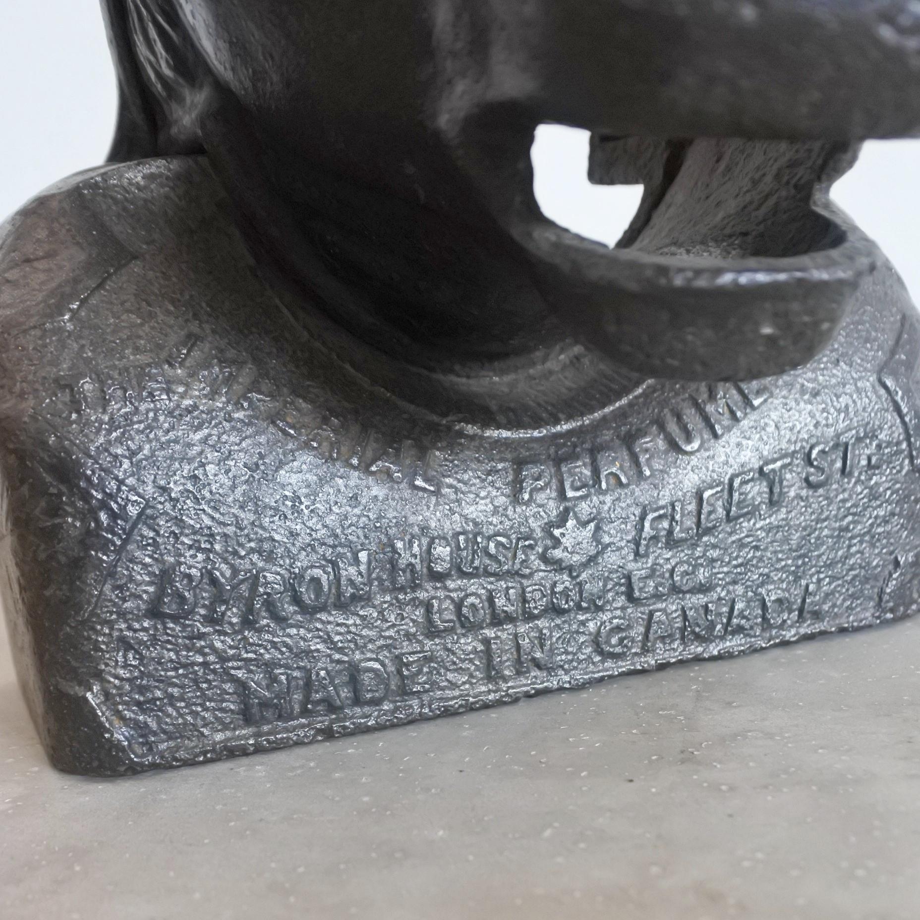 Iron Rare Late 19th Century Bulls Head Perfume Dispenser For Sale