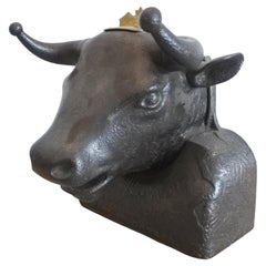 Rare Late 19th Century Bulls Head Perfume Dispenser
