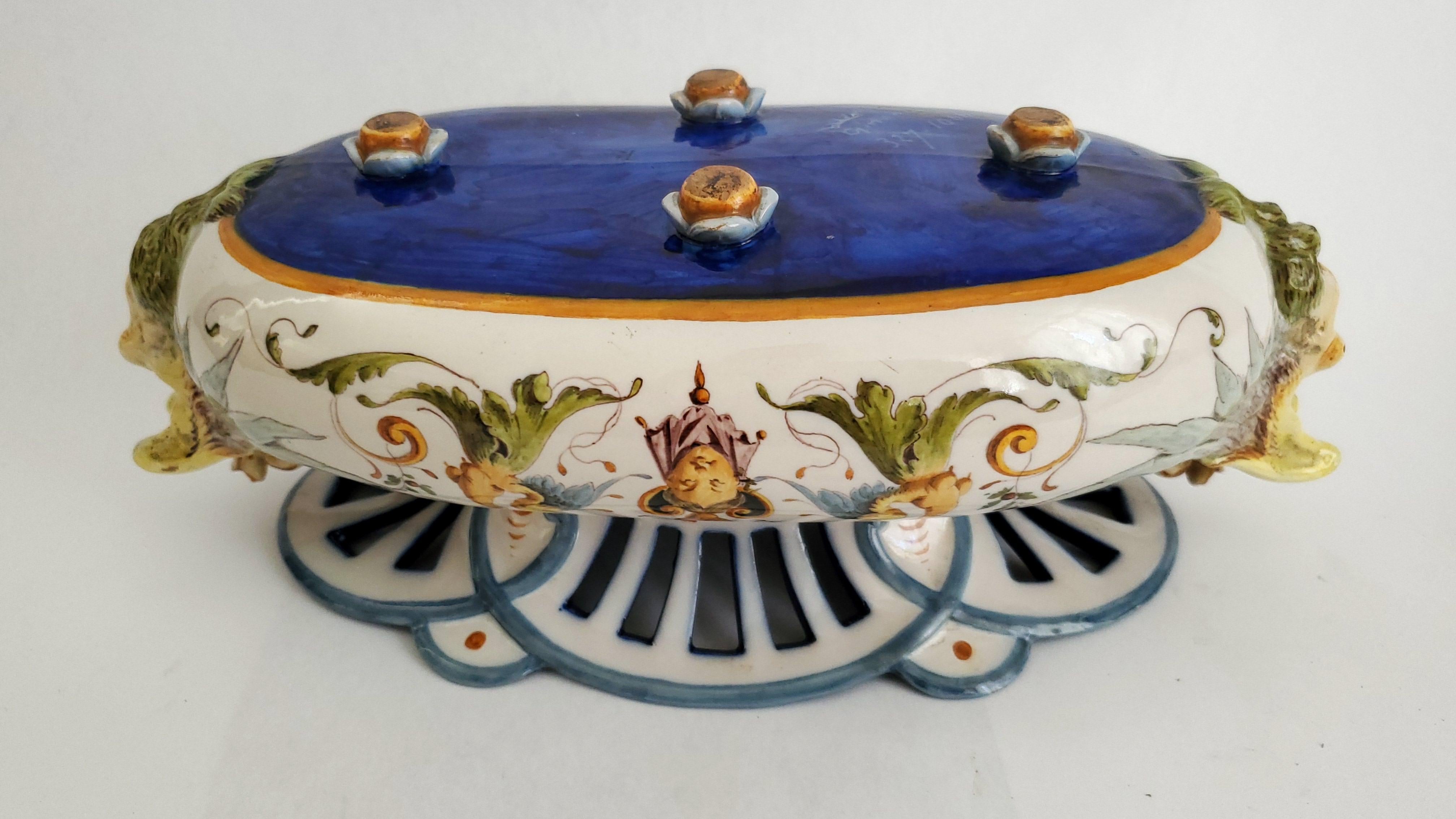Plato hondo de porcelana italiana Richard Ginori en venta 3