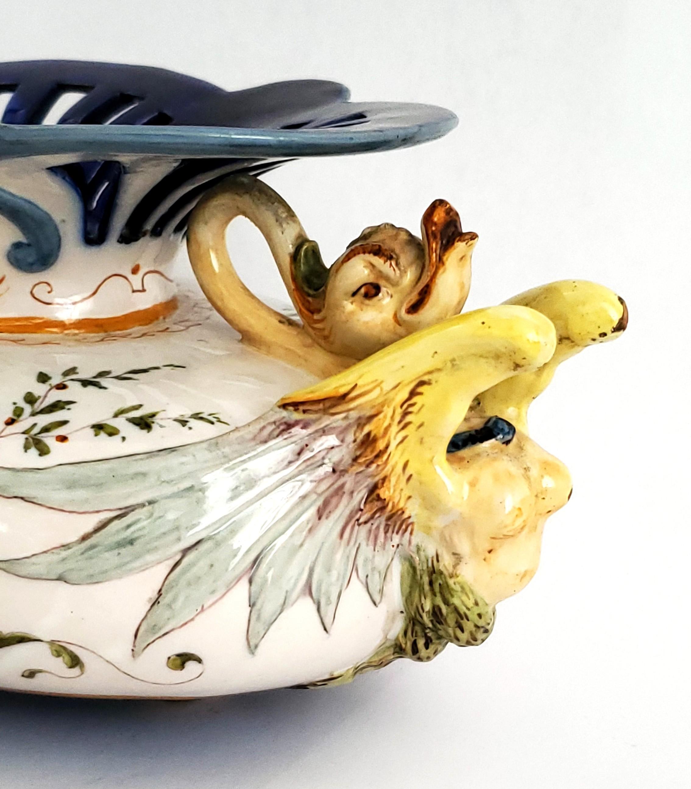 Plato hondo de porcelana italiana Richard Ginori en venta 4