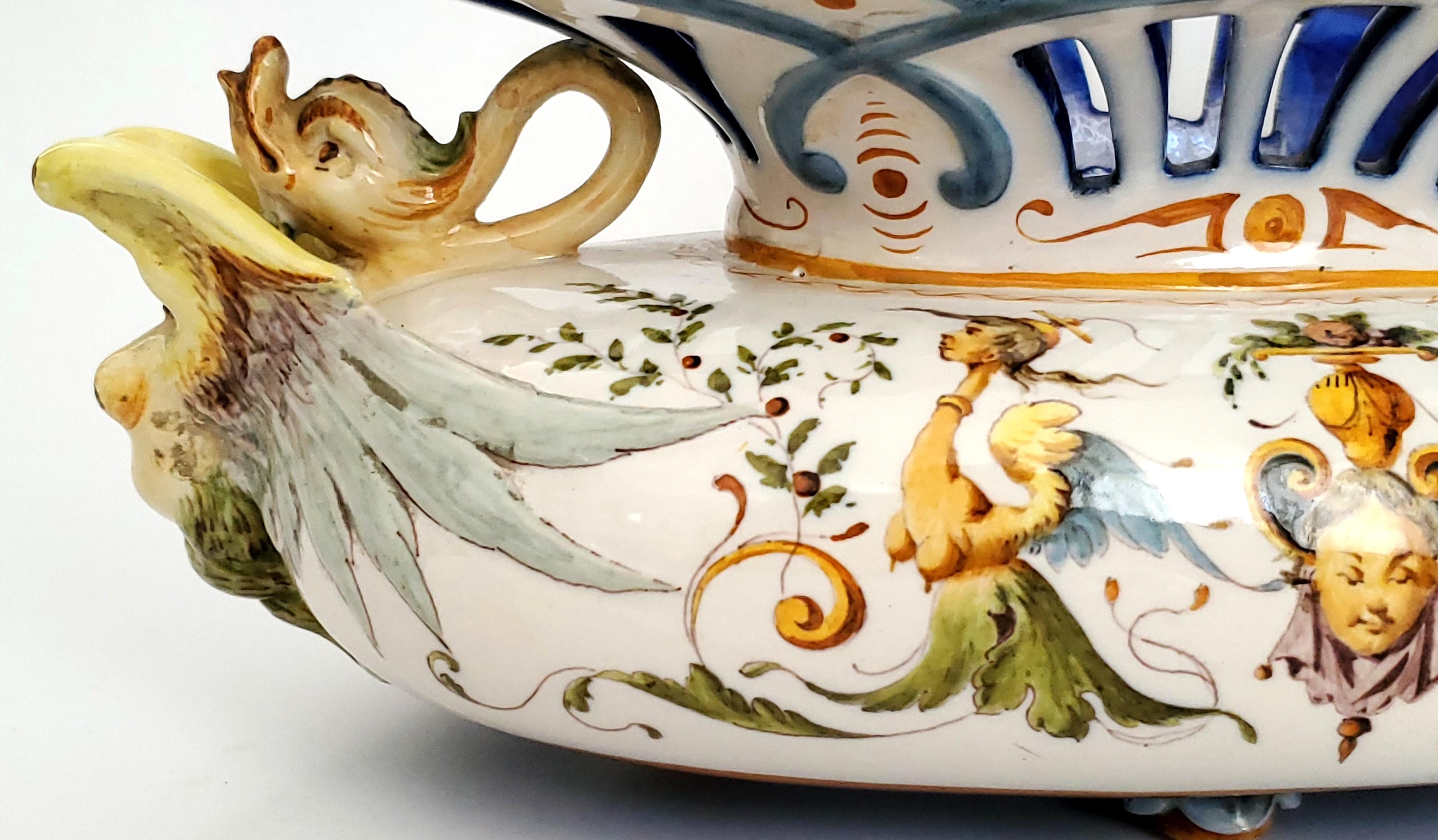 Plato hondo de porcelana italiana Richard Ginori en Bueno estado para la venta en Miami, FL