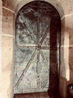 Porte de château rare en fer forgé à la main, de style gothique tardif, France, XVe-XVIe siècles