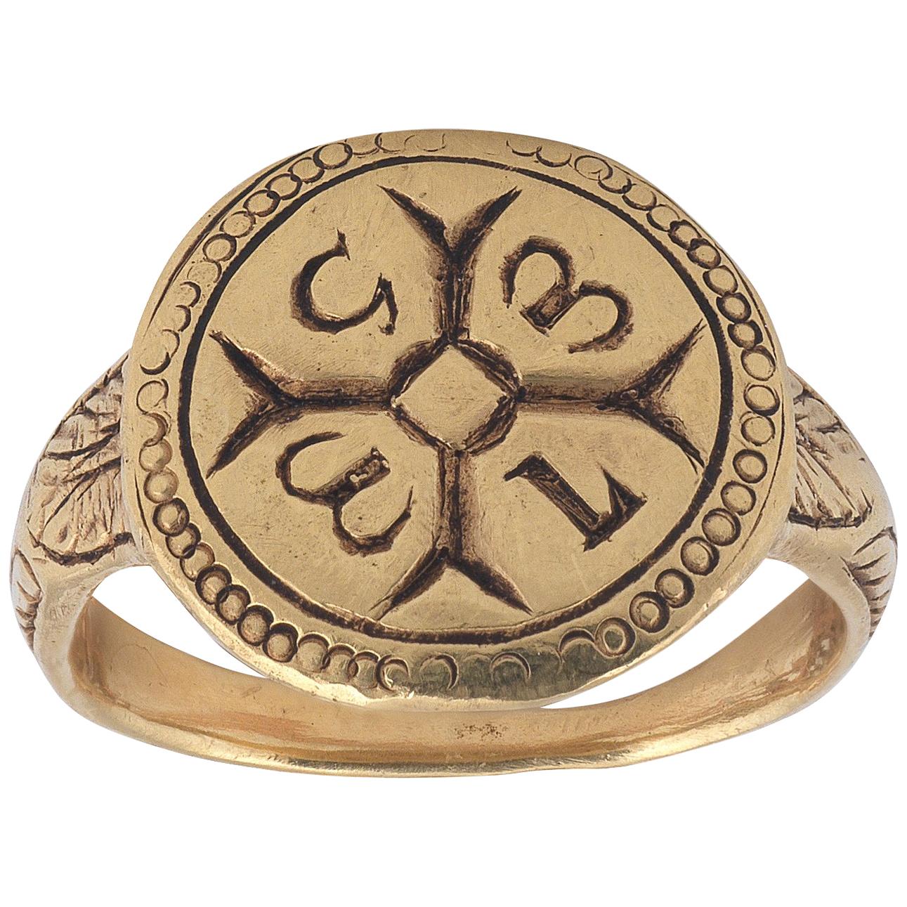 Rare Late Medieval Gold Ring