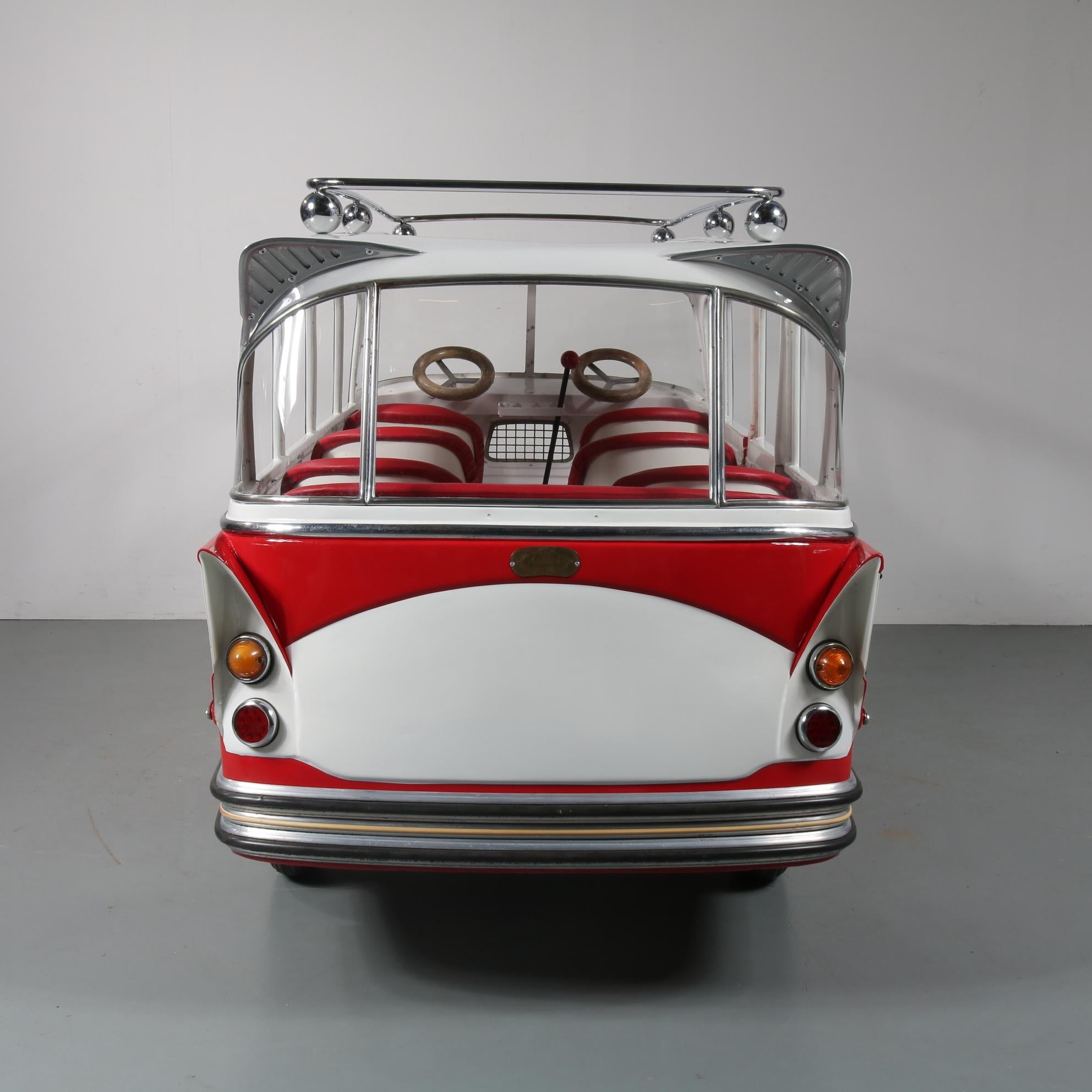 Rare l'Autopede Carousel Bus by Karel Baeyens, Belgium, 1955 10
