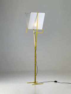 Rare Le Falene floor lamp designed by Piero De Martini for Arteluce, Italy 1980s