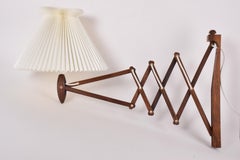 Rare Le Klint SAX Wall Lamp 234 in Rosewood with Lamp Shade, Original 1960s