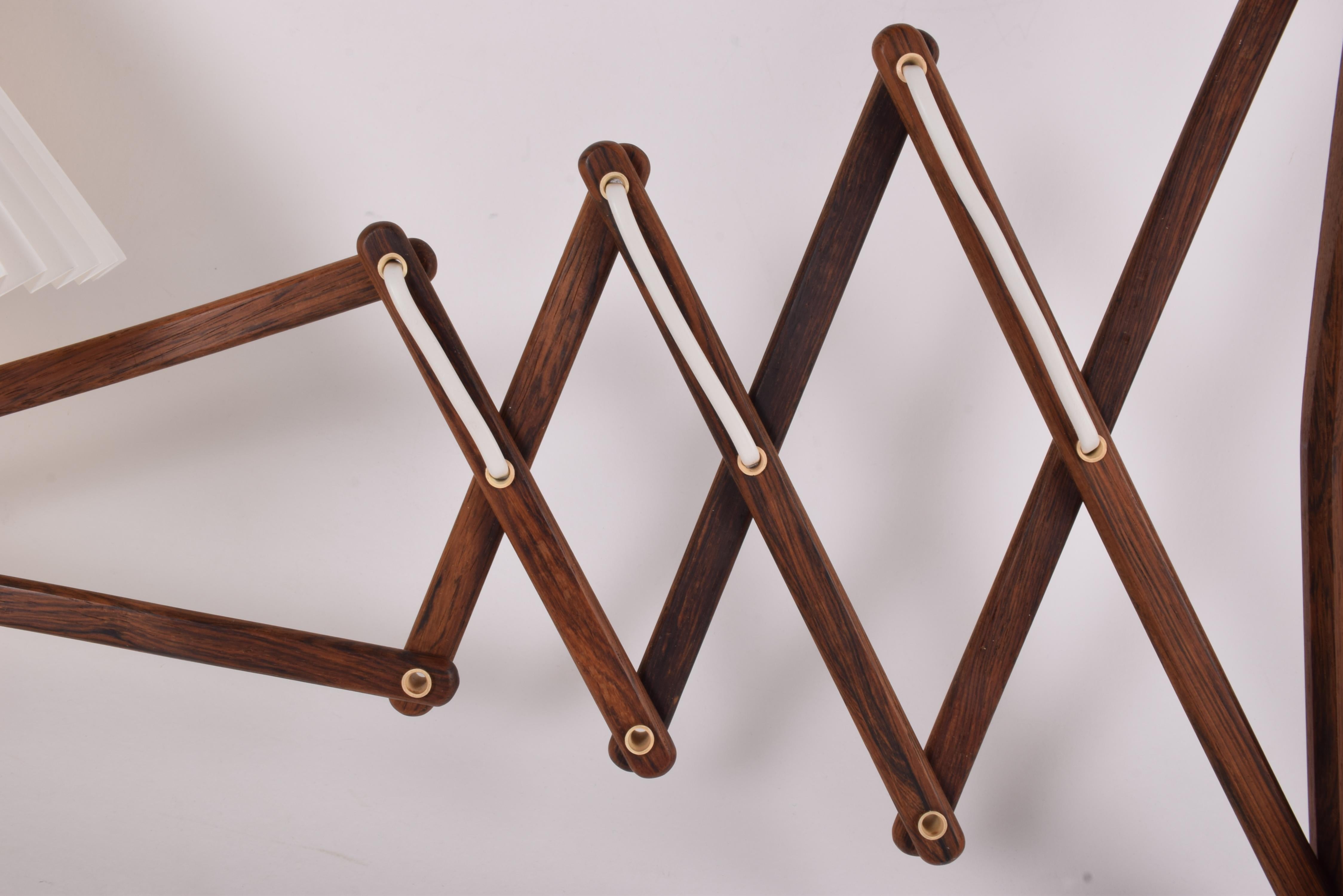 Rare Le Klint SAX Wall Lamp 234 in Rosewood with Lamp Shade, Original 1960s In Good Condition In Silkeborg, Silkeborg