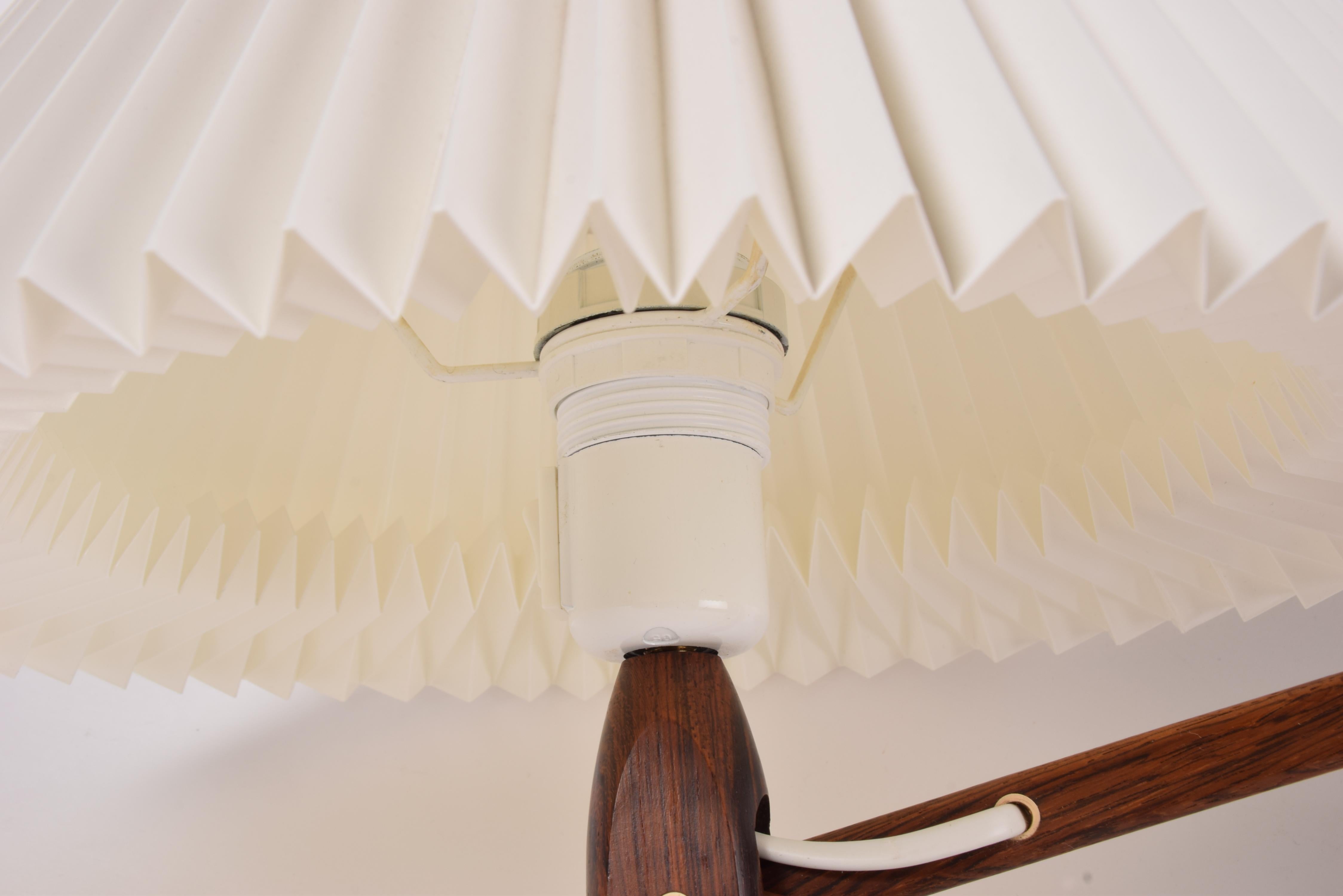 Mid-20th Century Rare Le Klint SAX Wall Lamp 234 in Rosewood with Lamp Shade, Original 1960s
