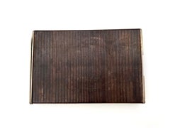 Rare Leather and Chrome Art Deco Auböck Cigar Box, 1930s