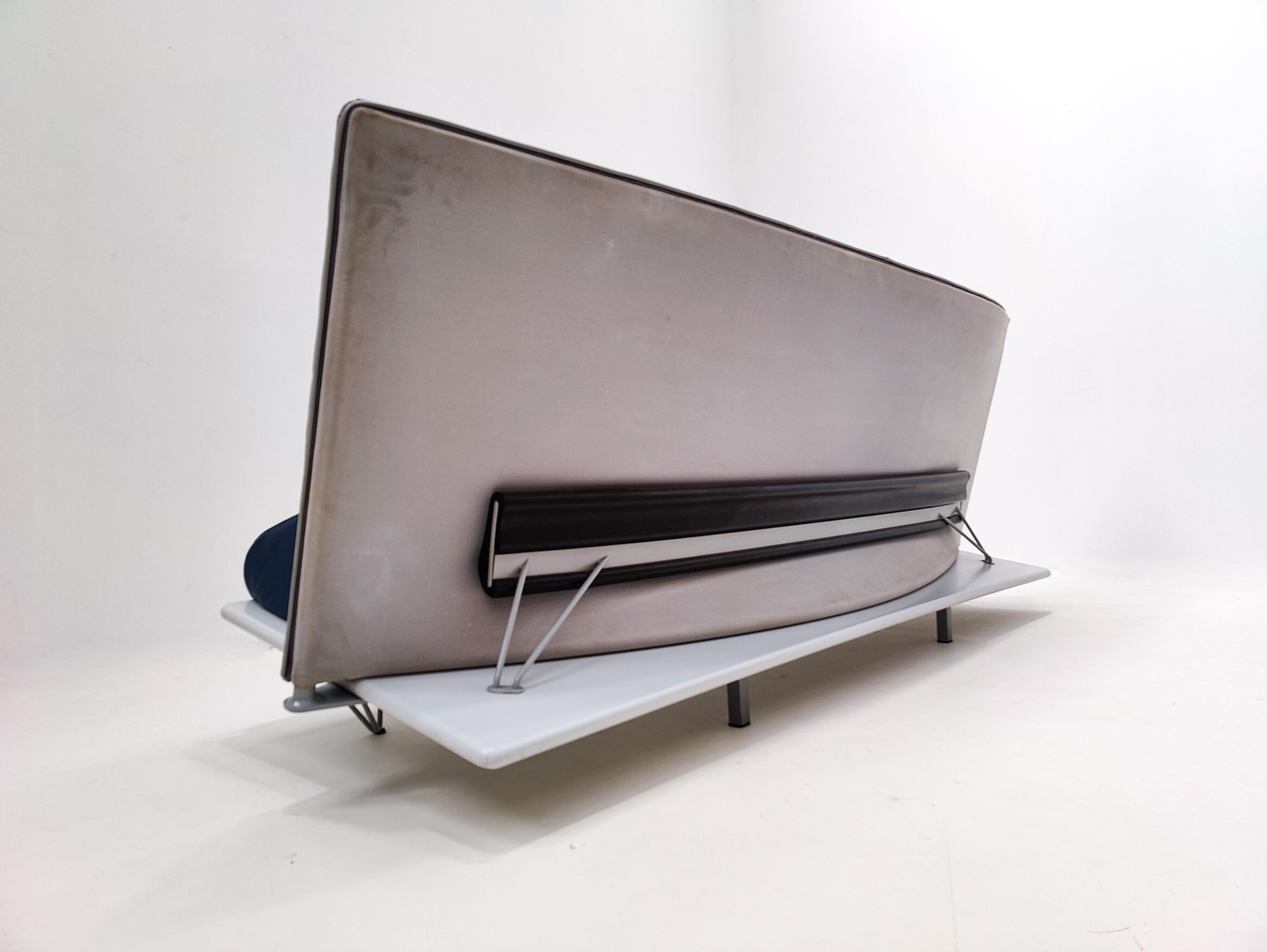 Rare Leather “Squash” Sofa by Paolo Deganello for Driade, Italy, 1980s For Sale 2