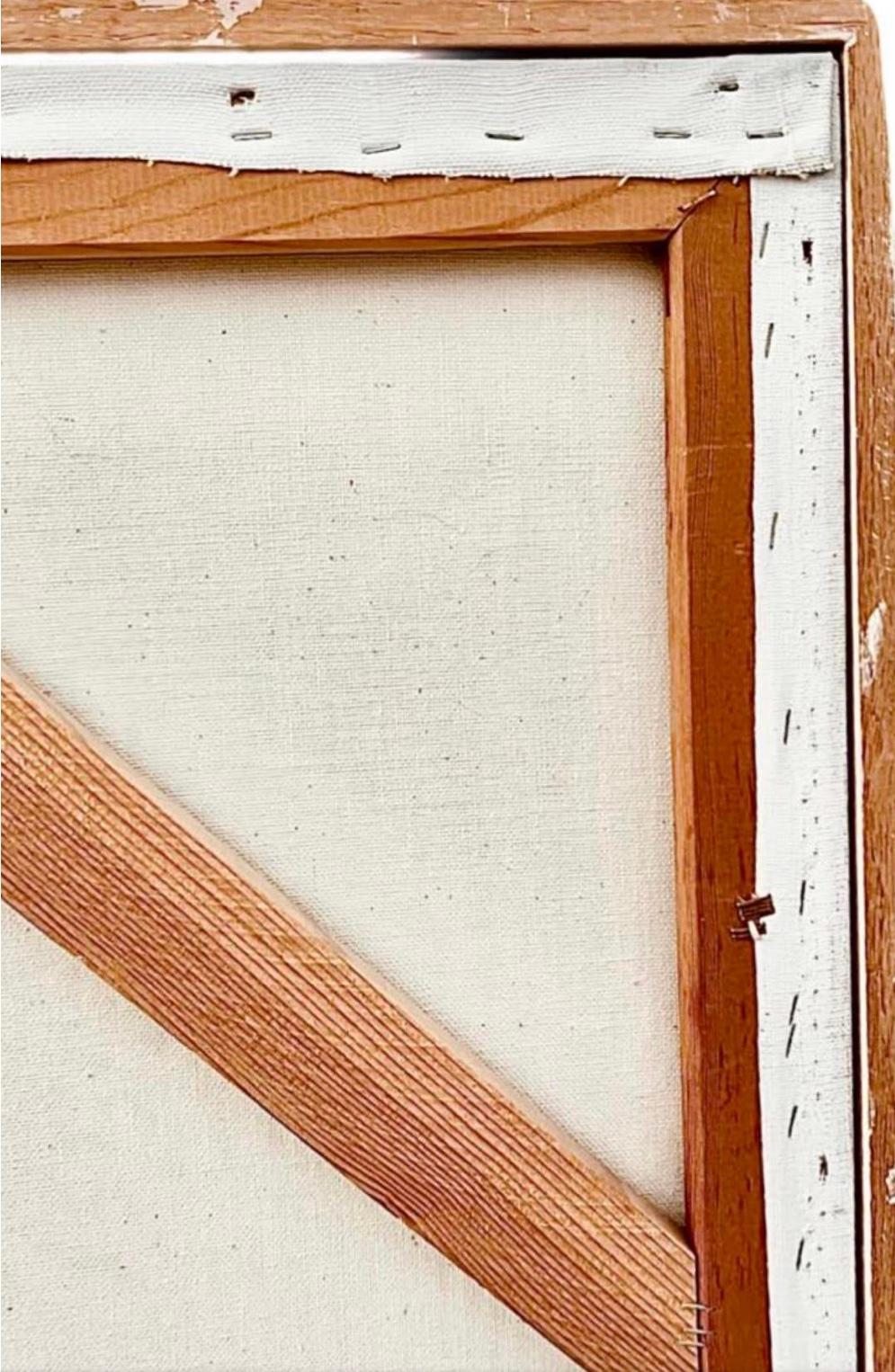 Rare peinture à l'huile abstraite et florale moderne Vanguard de Lee Reynolds encadrée en vente 1