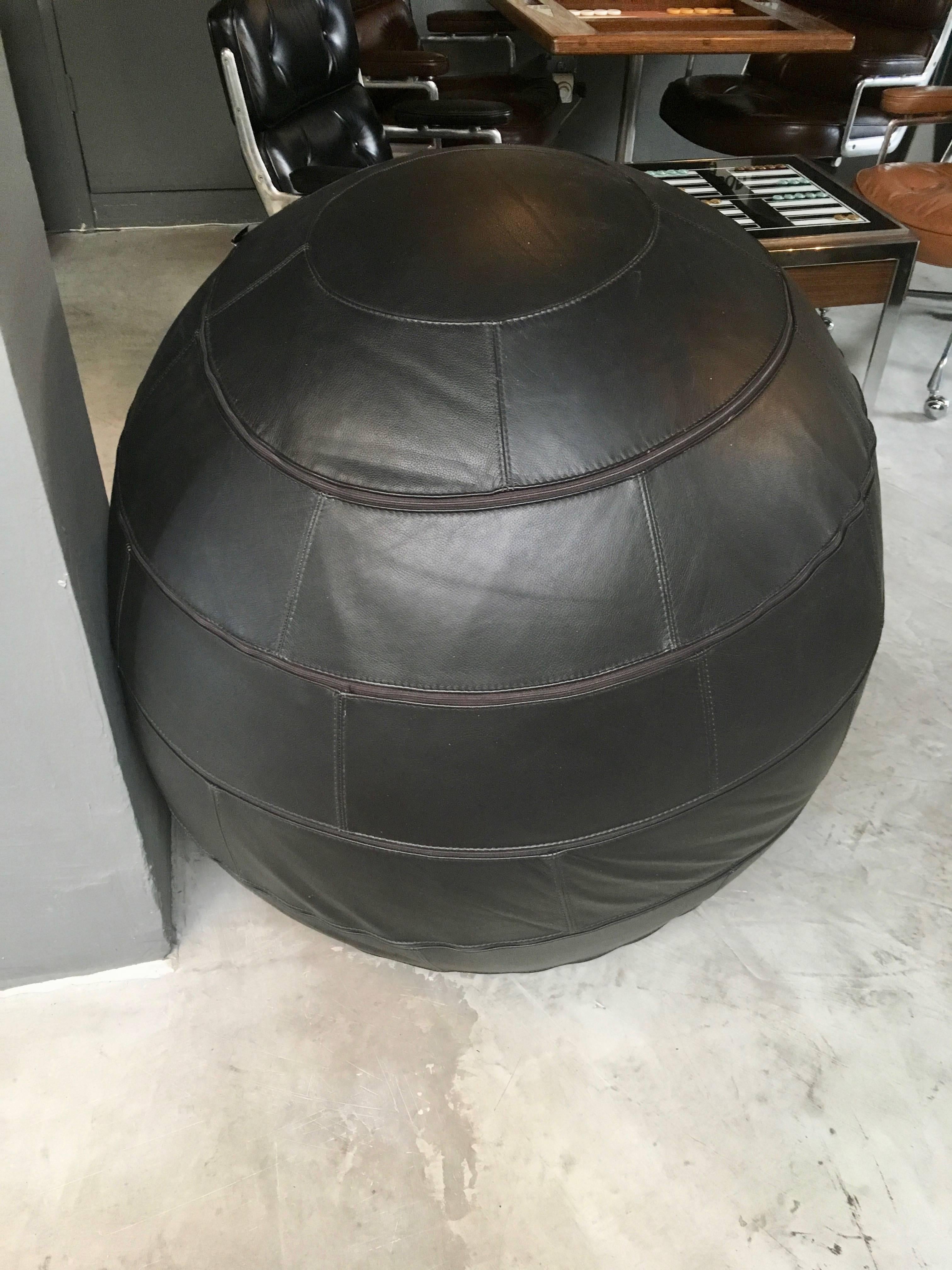 leather ball chair