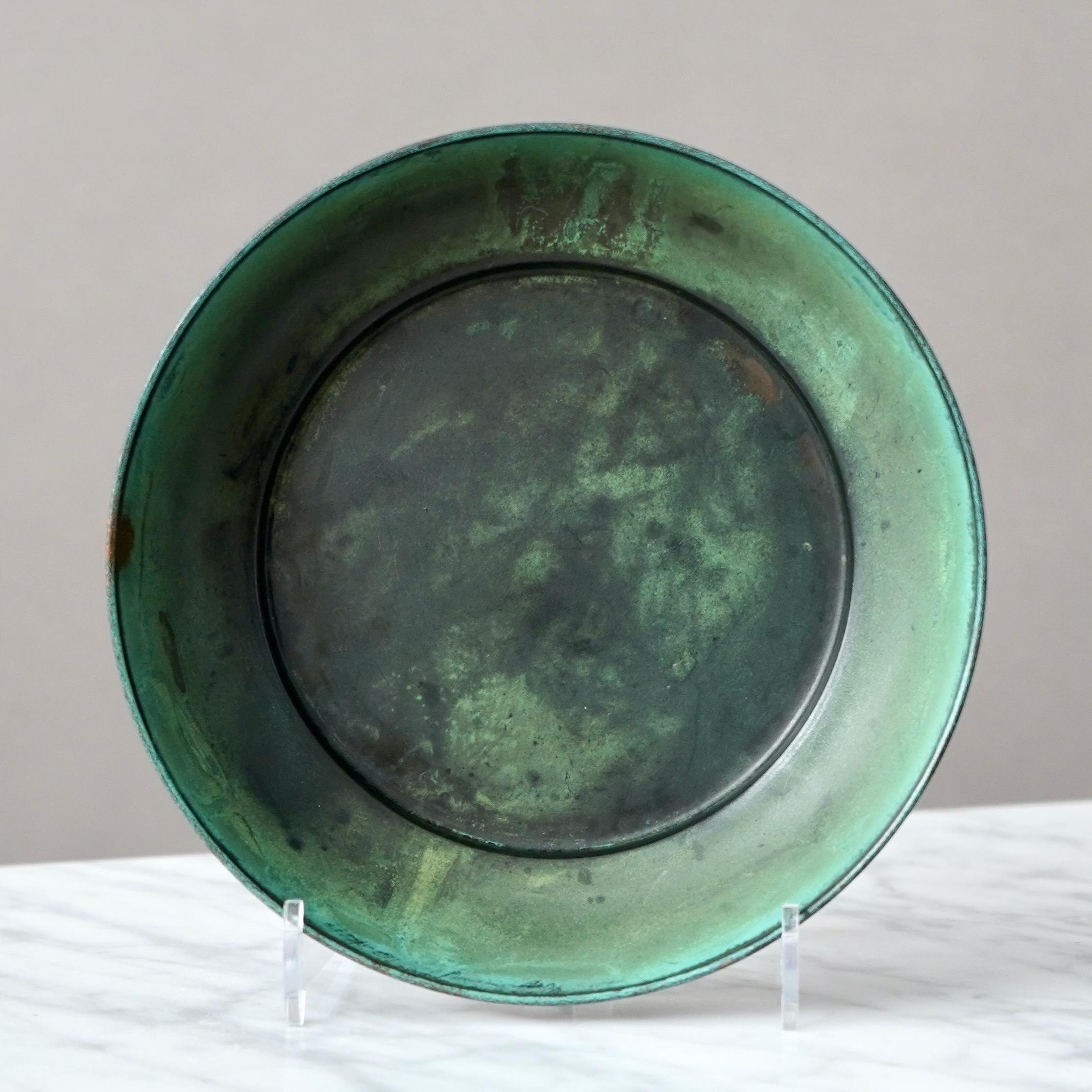 Rare Lidded Art Deco Bronze Box by Nils Fougstedt for FAK, Sweden, 1930s For Sale 6