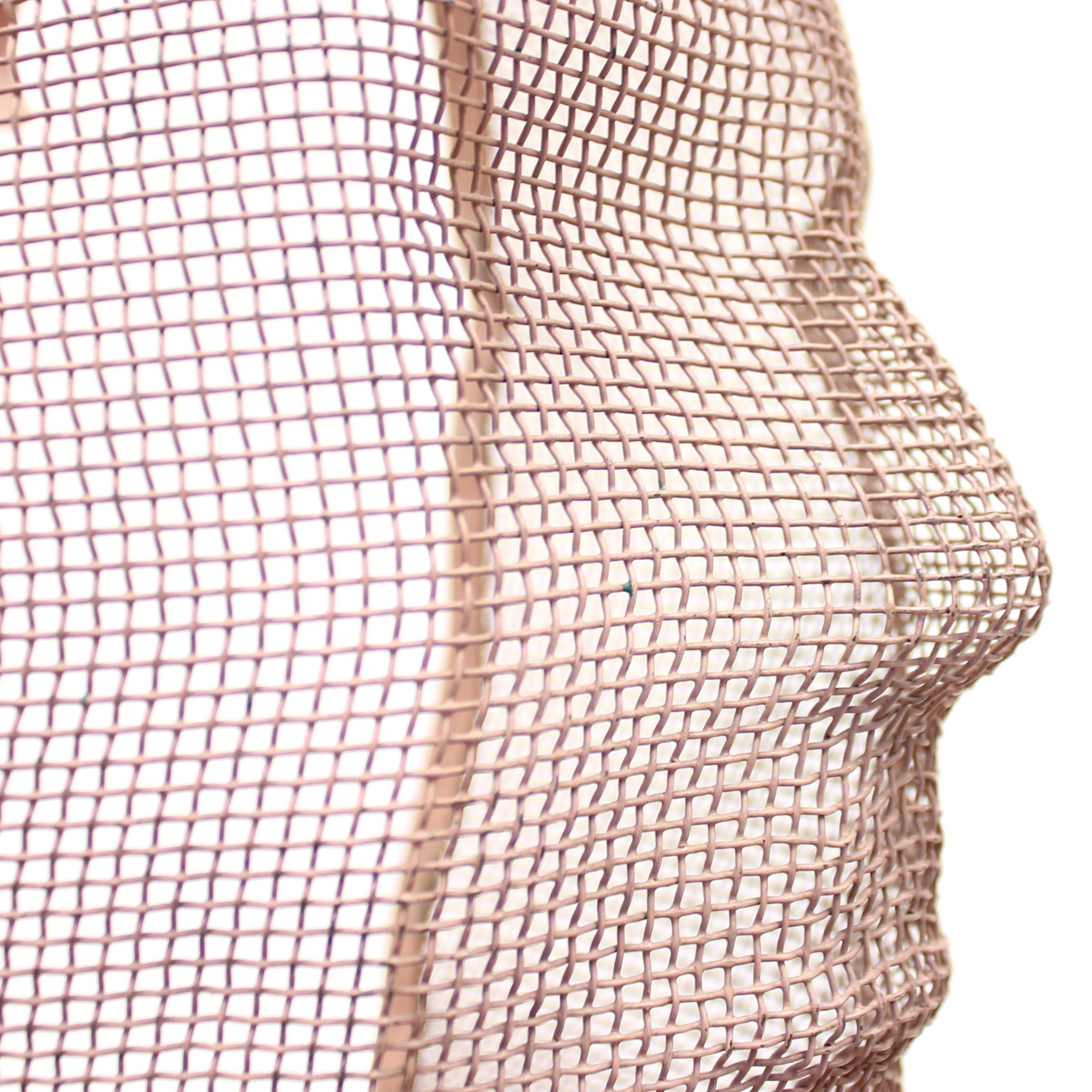 Rare Life Size Display Mannequin Head in Wire Mesh by Åtvidabergs, 1950s 3