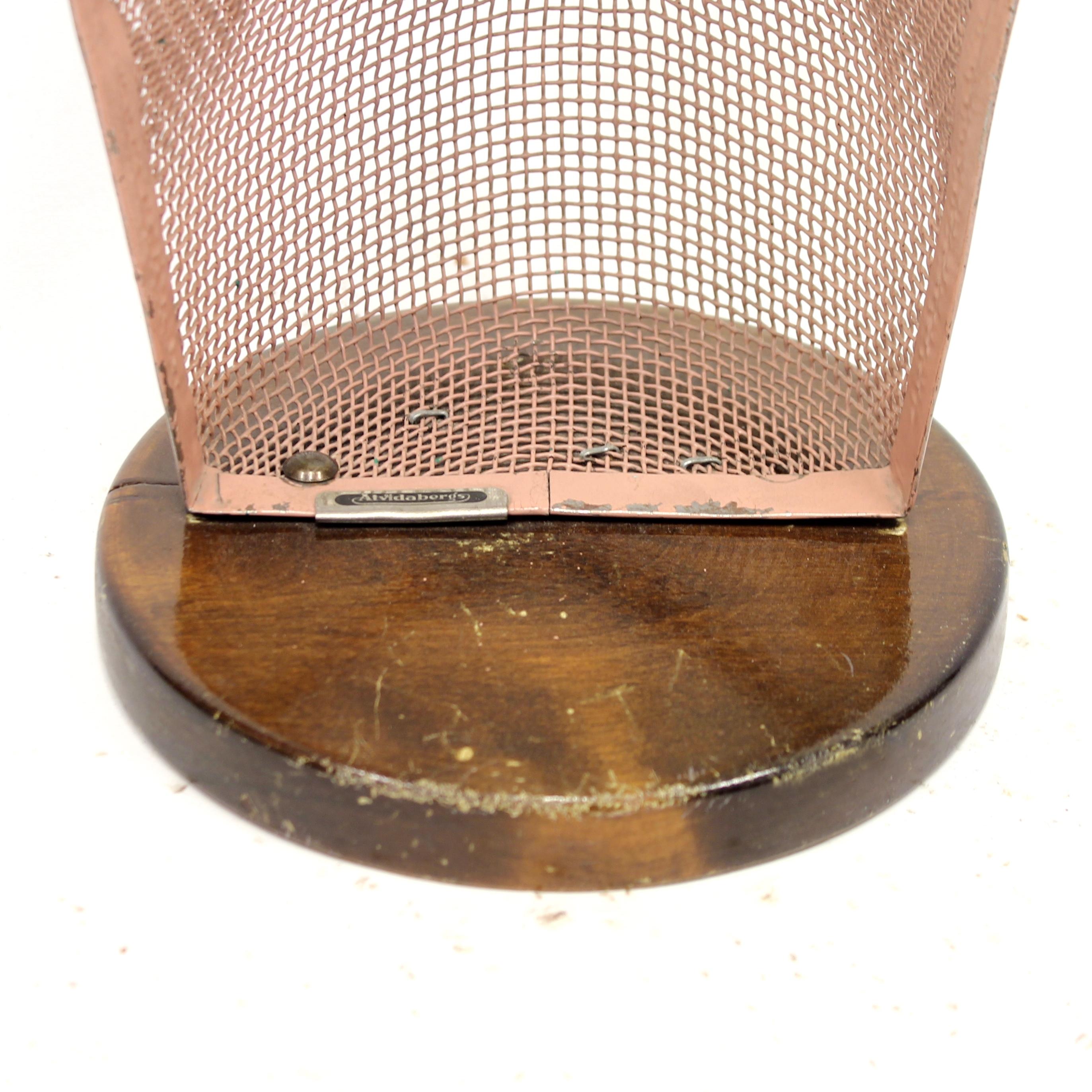 Rare Life Size Display Mannequin Head in Wire Mesh by Åtvidabergs, 1950s 4
