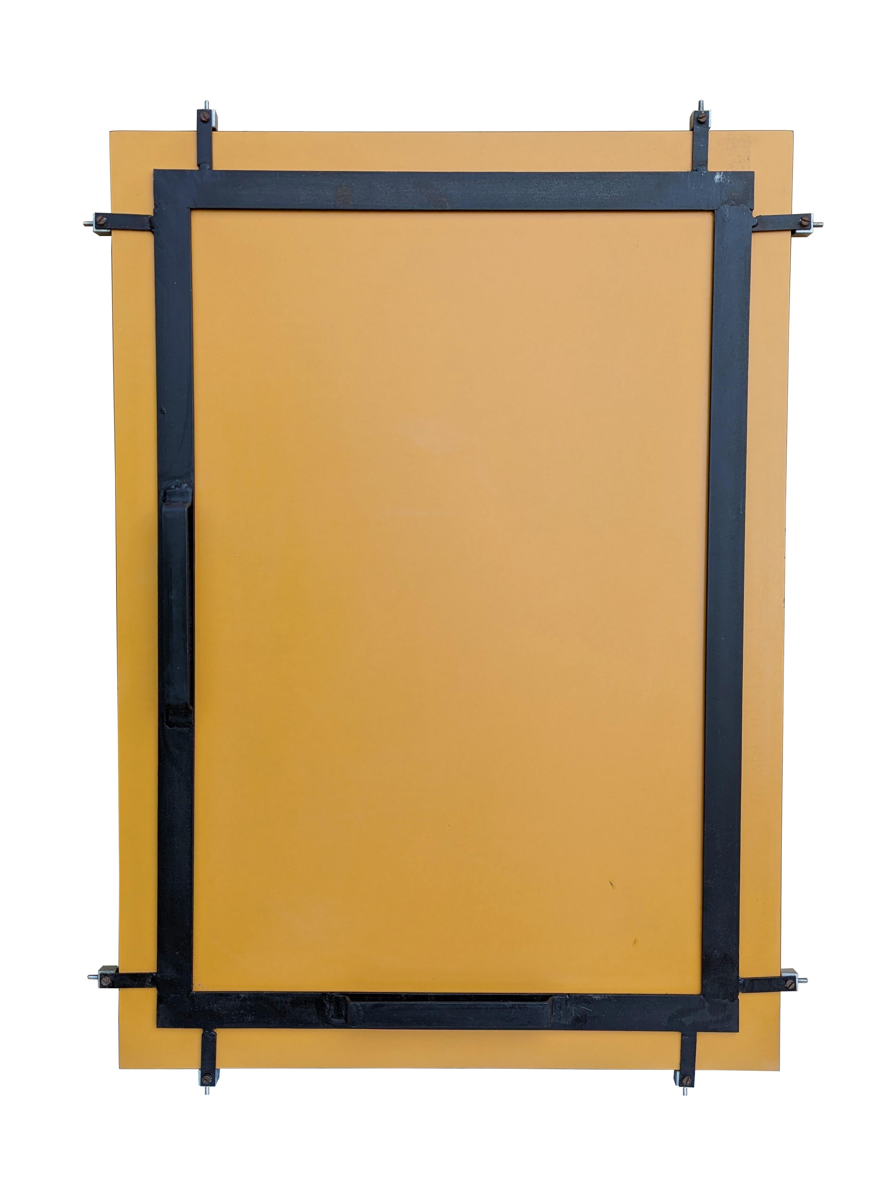 Rare miroir mural en verre bleu clair mod.2014 par Fontana Arte, 1963 en vente 8