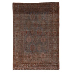 Antique Rare Lightly Distressed Belouch Carpet
