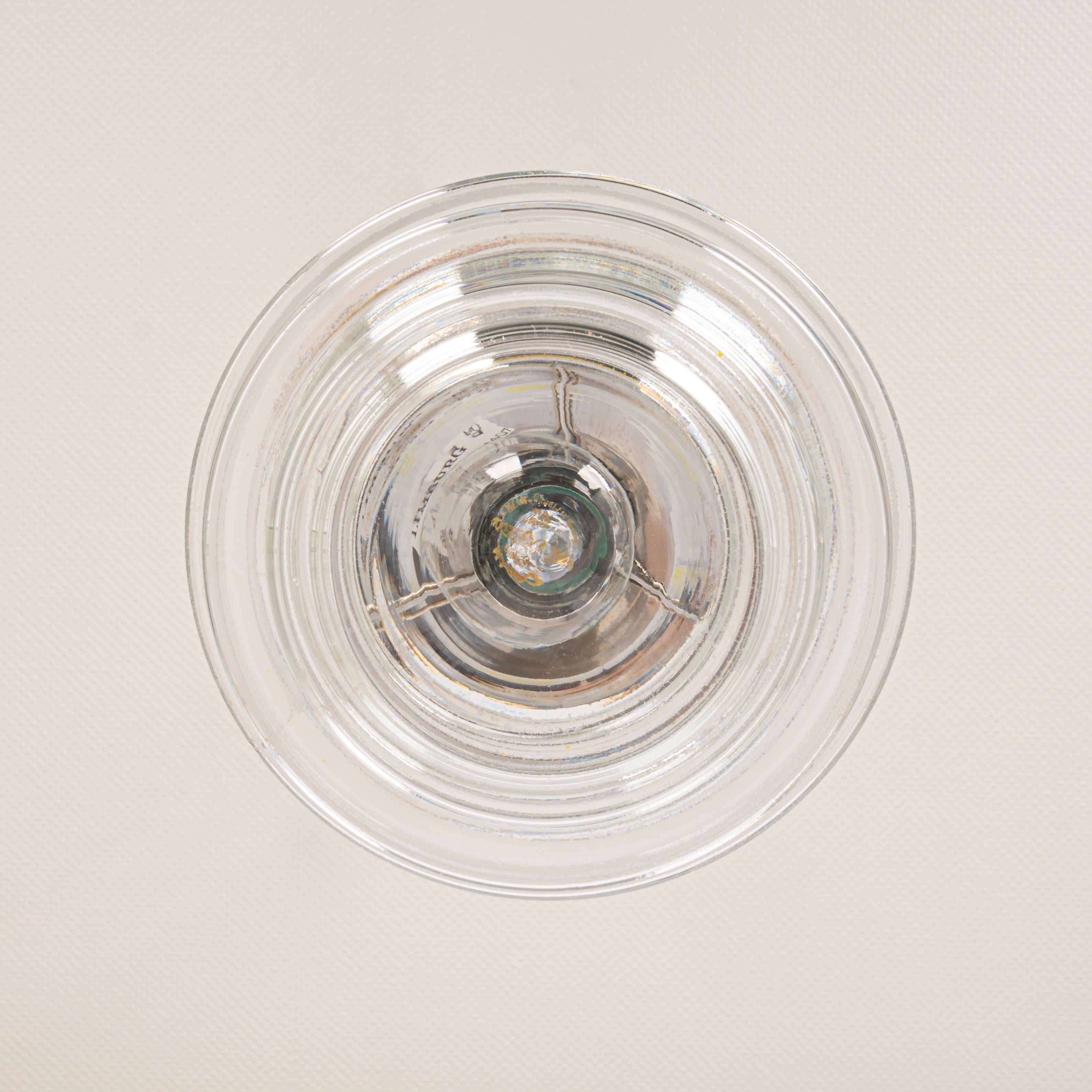 Rare Limburg Clear Glass Pendant Lamp, Germany, 1970s For Sale 4