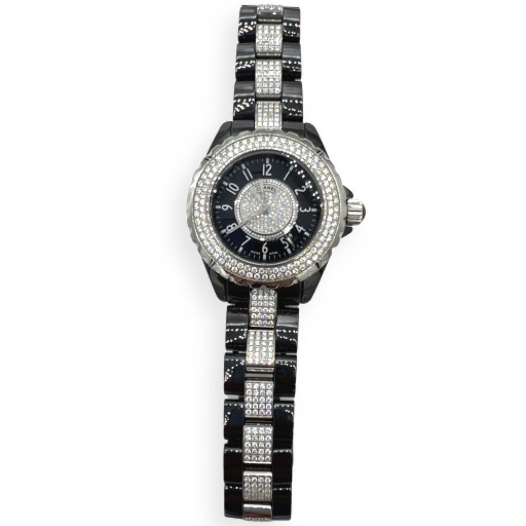 Rare Limited Edition Chanel J12 Diamond Watch In Excellent Condition In West Palm Beach, FL