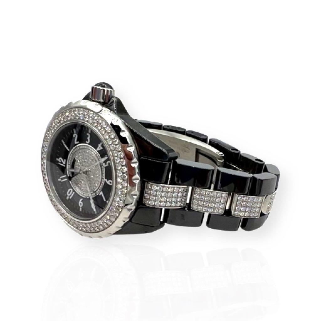Women's or Men's Rare Limited Edition Chanel J12 Diamond Watch
