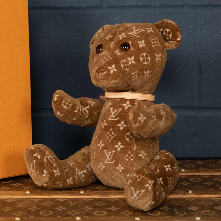 Louis Vuitton Dou Dou Teddy Bear Leather with Monogram Canvas at 1stDibs   louis vuitton teddy bear, louis vuitton bear, louis vuitton teddy bear  keychain