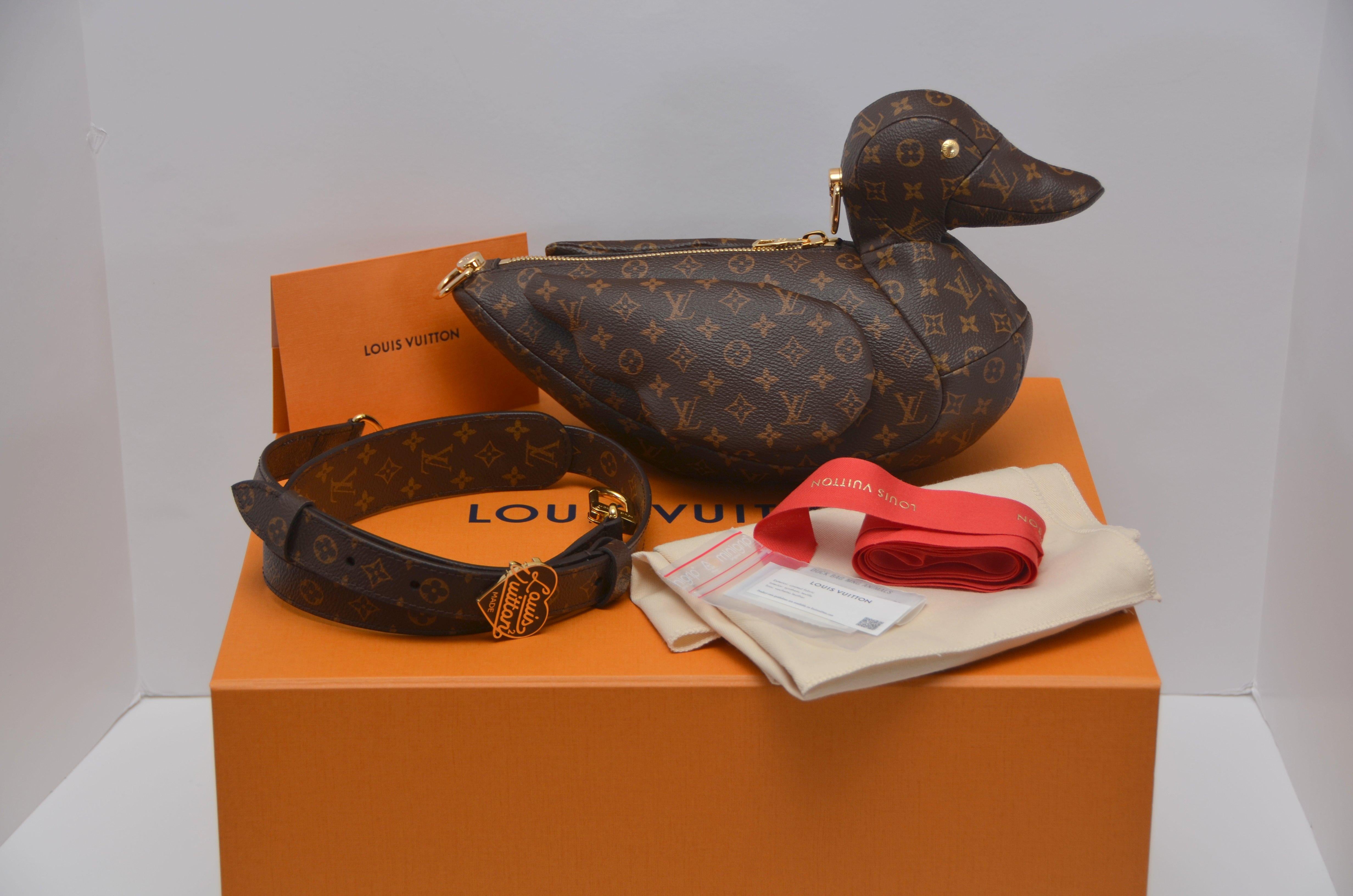 Black RARE Limited Edition Louis Vuitton X NIGO Virgil Abloh Monogram Duck Bag  NEW