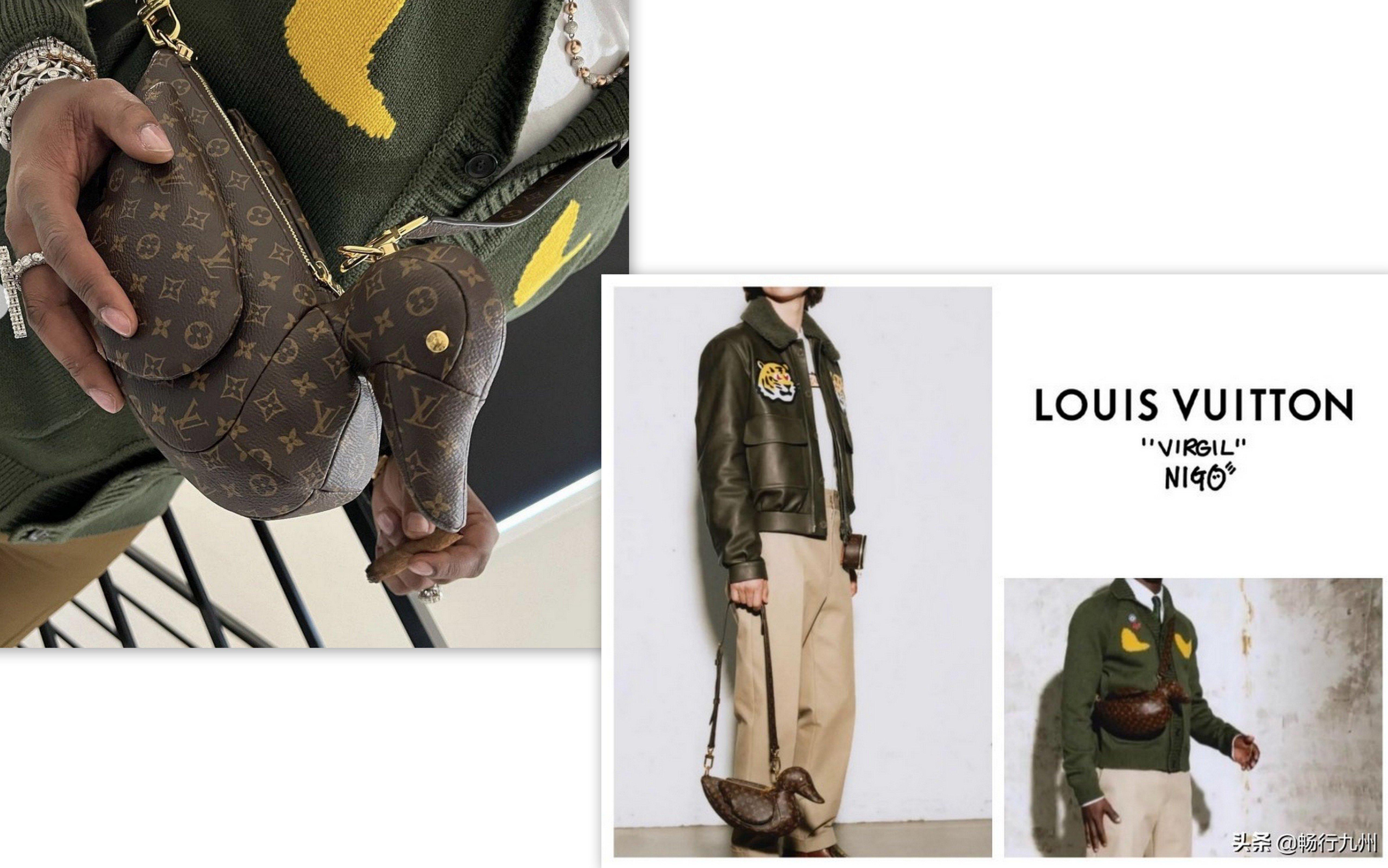 RARE Limited Edition Louis Vuitton X NIGO Virgil Abloh Monogram Duck Bag  NEW 1