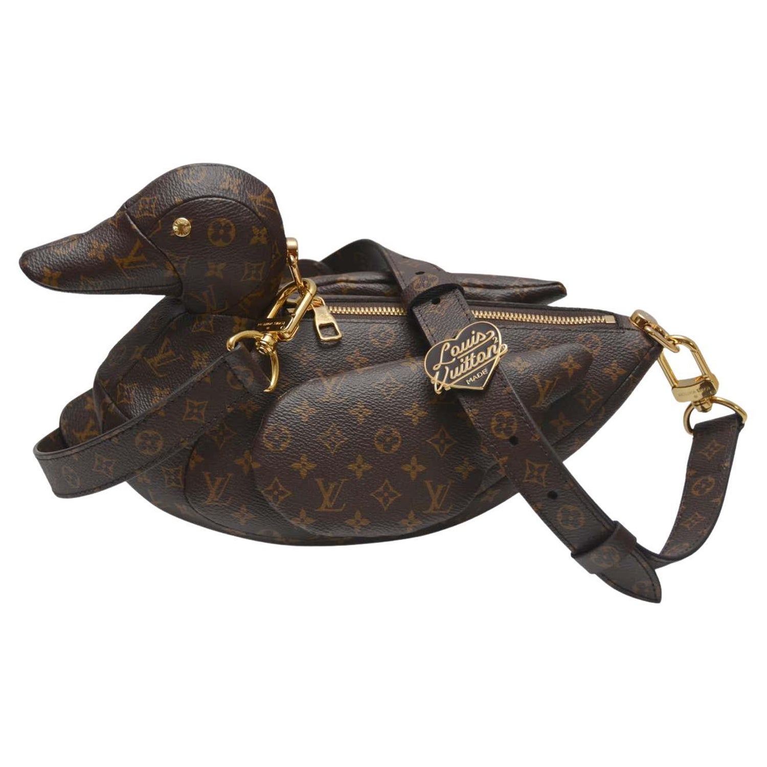Louis Vuitton Nigo Duck Coin Holder Printed Leather and Limited Edition  Giant Da