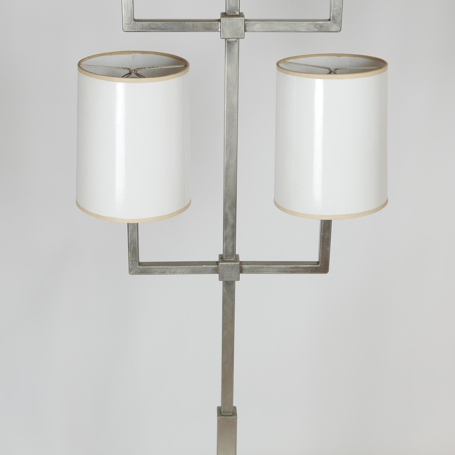 Rare Limited Production Nickel Tommi Parzinger Floor Lamp for Lightolier 4