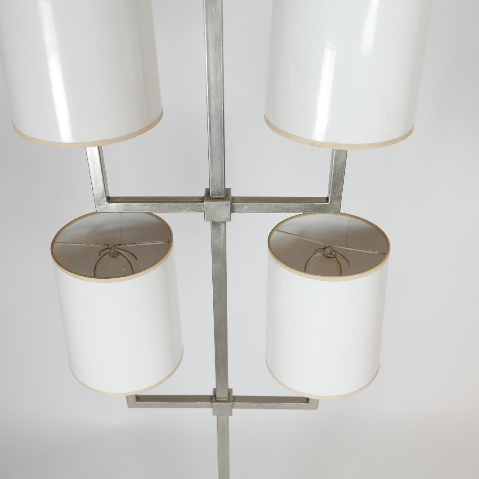 Mid-Century Modern Rare Limited Production Nickel Tommi Parzinger Floor Lamp for Lightolier