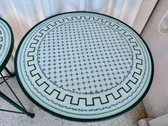 Rare Lions Feet Gueridon Table with Porcelain Top by Mangani (SIGNED)