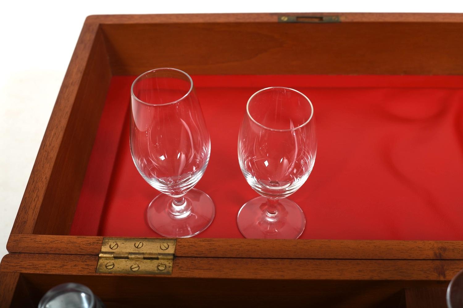 Rare Liqueur Box by Søren Willadsen and Holmegaard 1960s For Sale 3