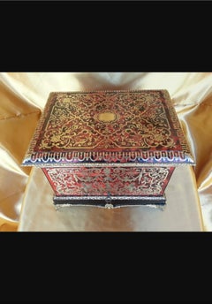 Rare Liquor Cellar Cave Cabinet in Boulle, Tortoiseshell and Baccarat Crystal