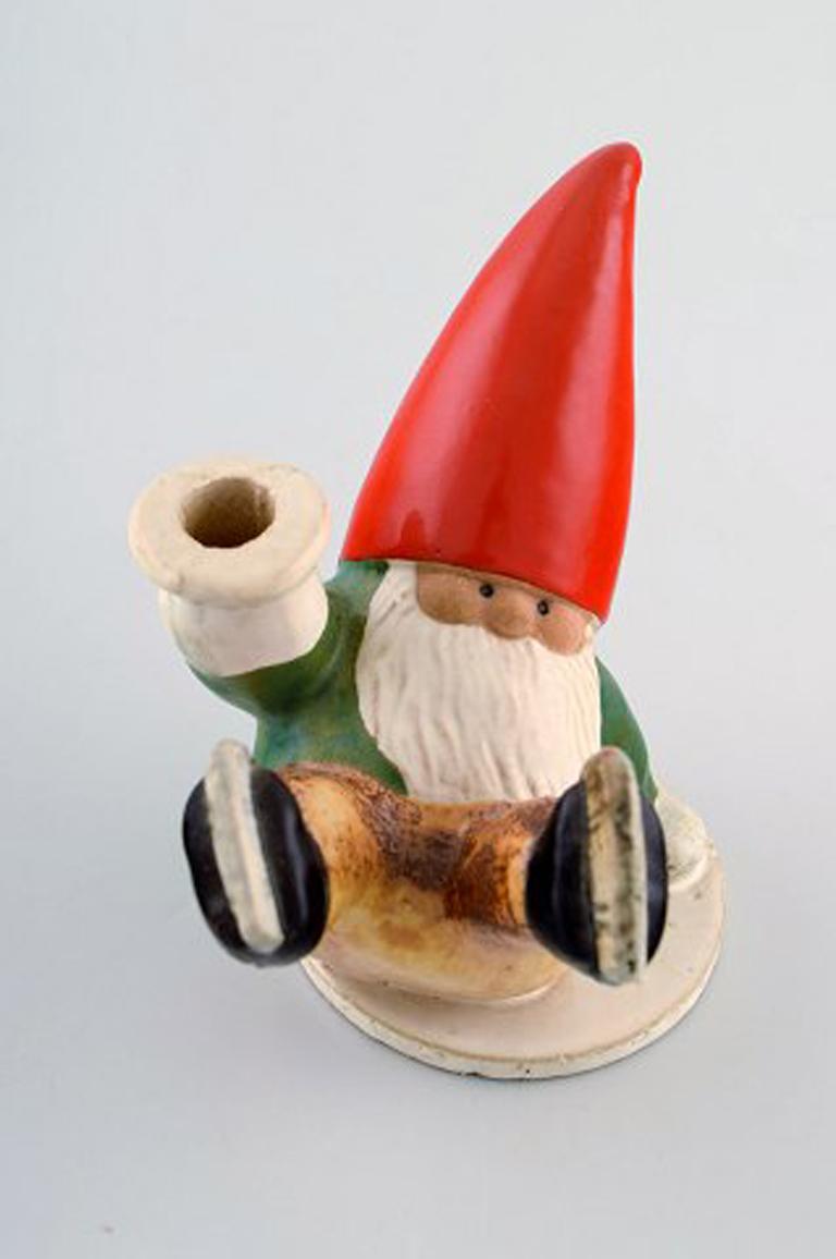 Rare Lisa Larson candlestick for Gustavsberg. Santa on skates. Glazed stoneware, 1995.
In good condition.
Measures: 13.5 x 11.5 cm.
Signed.