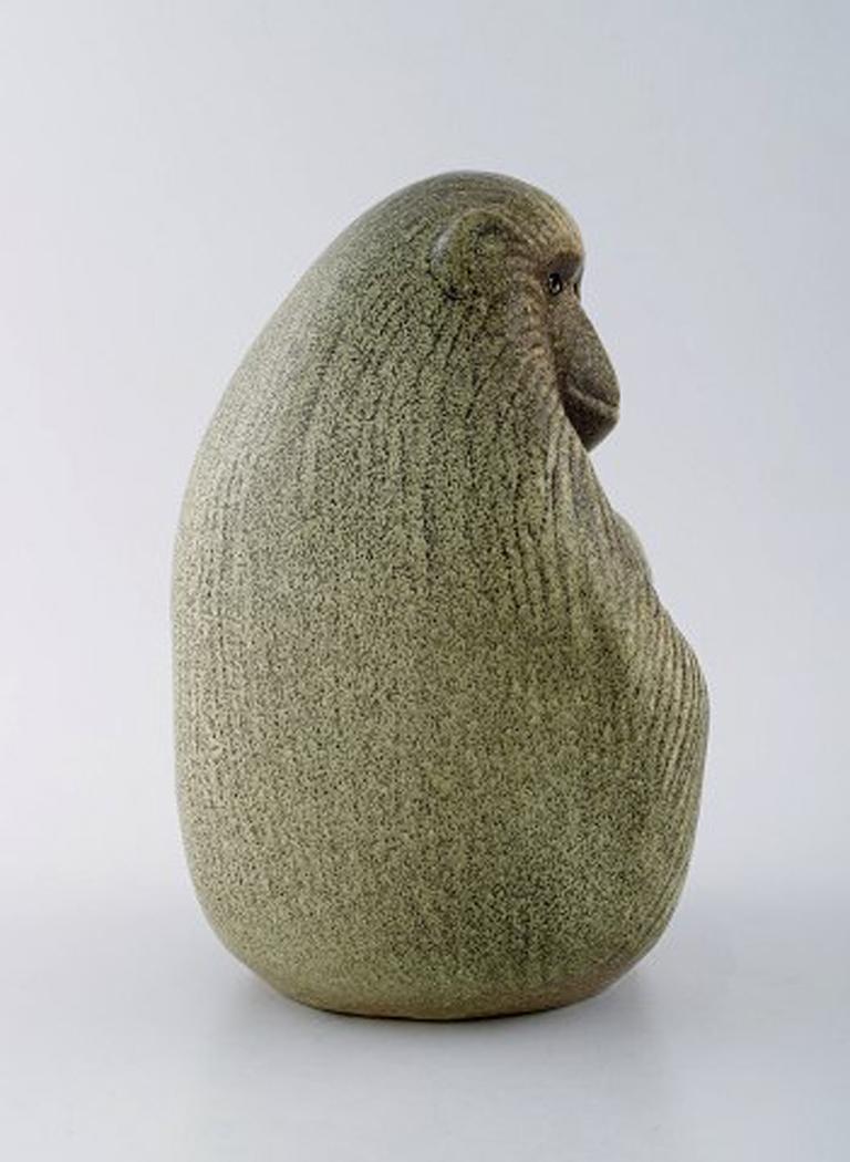 Rare Lisa Larson figure for K-Studio / Gustavsberg. Monkey with child. Glaze in green or brown shades.
Signed.
Measures: 19 x 13.5 cm.
In perfect condition.