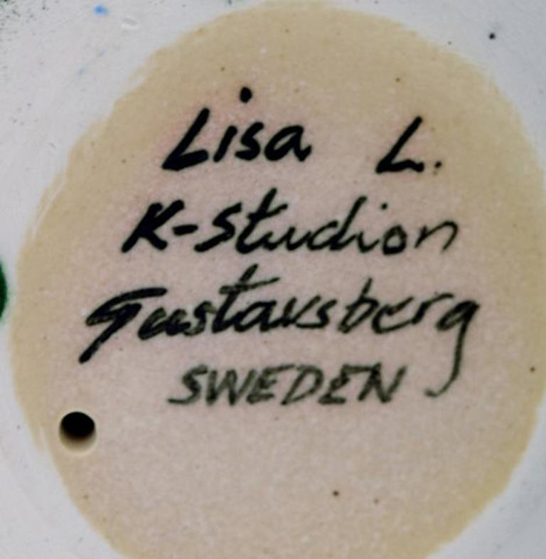 Rare Lisa Larson Figure for K-Studio / Gustavsberg, Monkey with Child 2