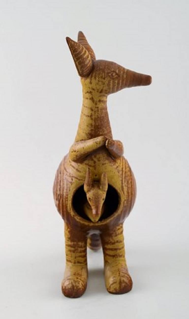 Rare Lisa Larsson, Gustavsberg, kangaroo with joey.
Measure: Height 25 cm. 
In very good condition.
Stamped.