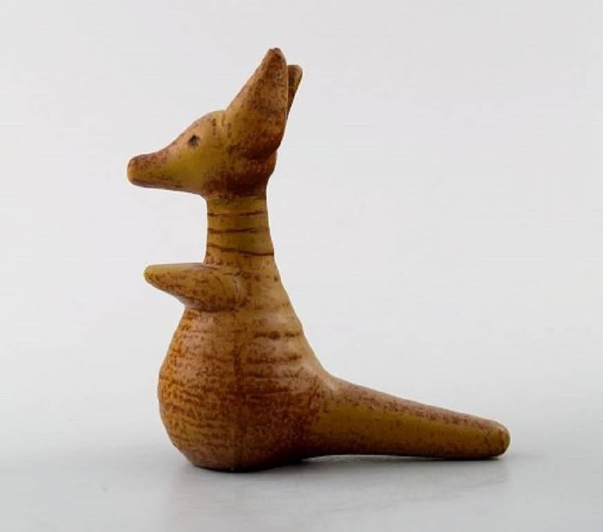 20th Century Rare Lisa Larsson, Gustavsberg, Kangaroo with Joey