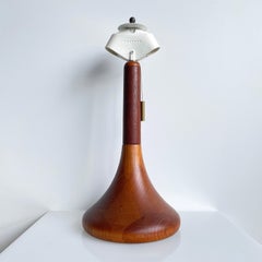 Rare Lisbeth Brams Teak Table Lamp
