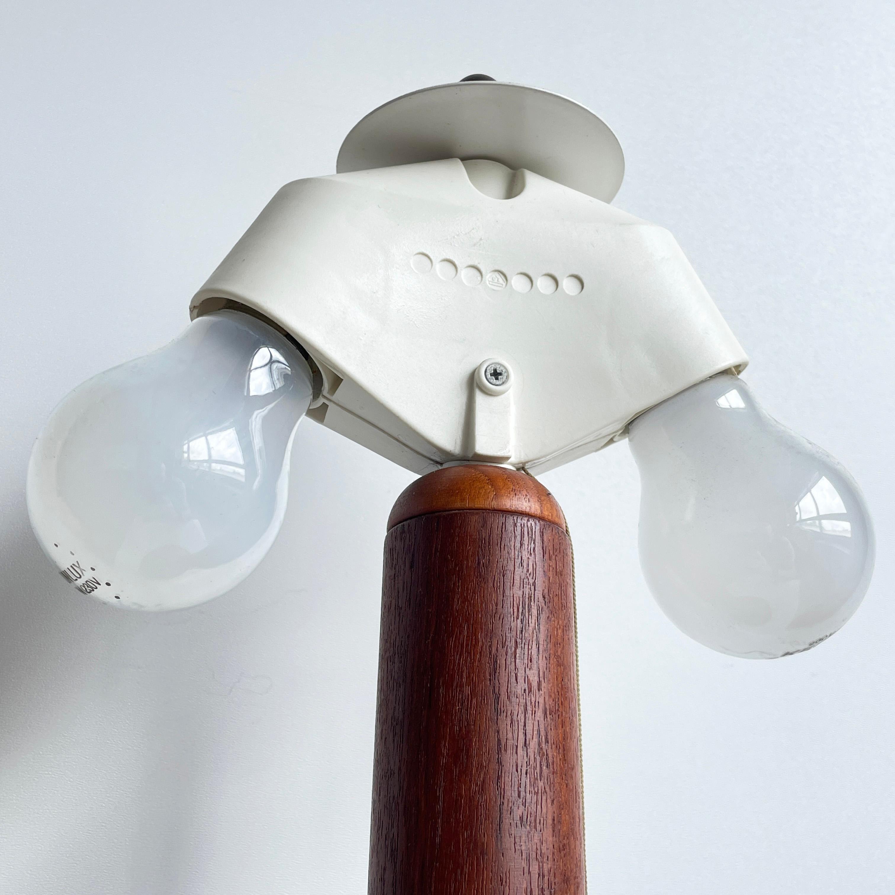 Plastic Rare Lisbeth Brams Teak Table Lamp For Sale