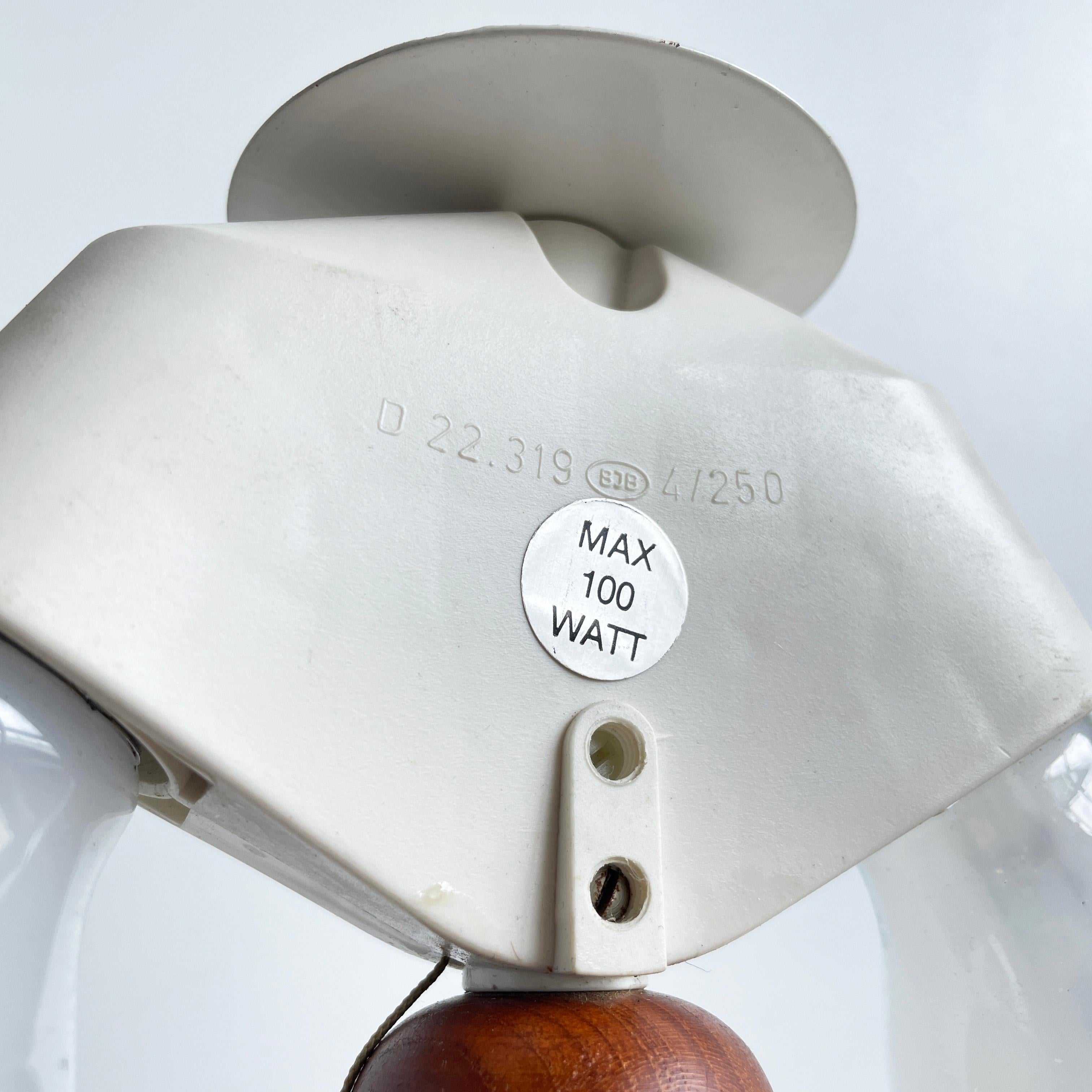 Rare Lisbeth Brams Teak Table Lamp For Sale 2