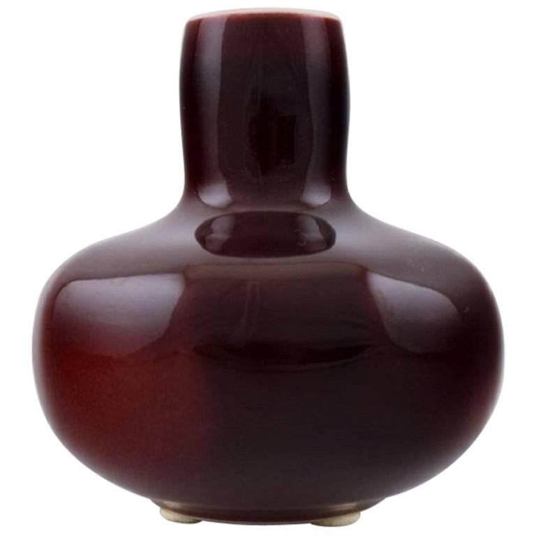 Rare vase en porcelaine de Lisbeth Munch Petersen, Bing & Grondahl en vente