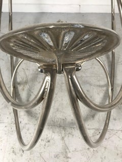 Rare Lishman Rocker, Sculptural Chrome-Plated circa 1976, William Lishman