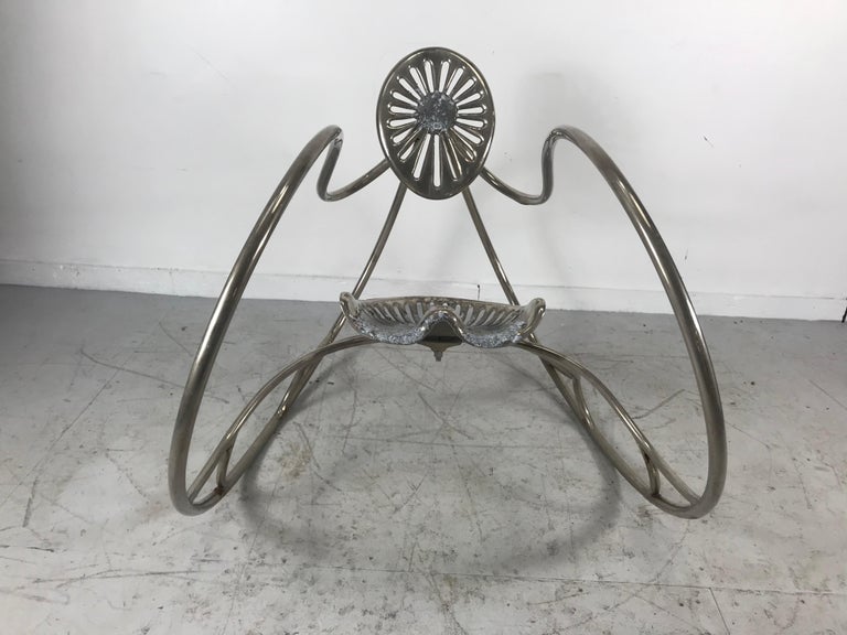 Rare Lishman Rocker, Sculptural Chrome-Plated circa 1976, William ...