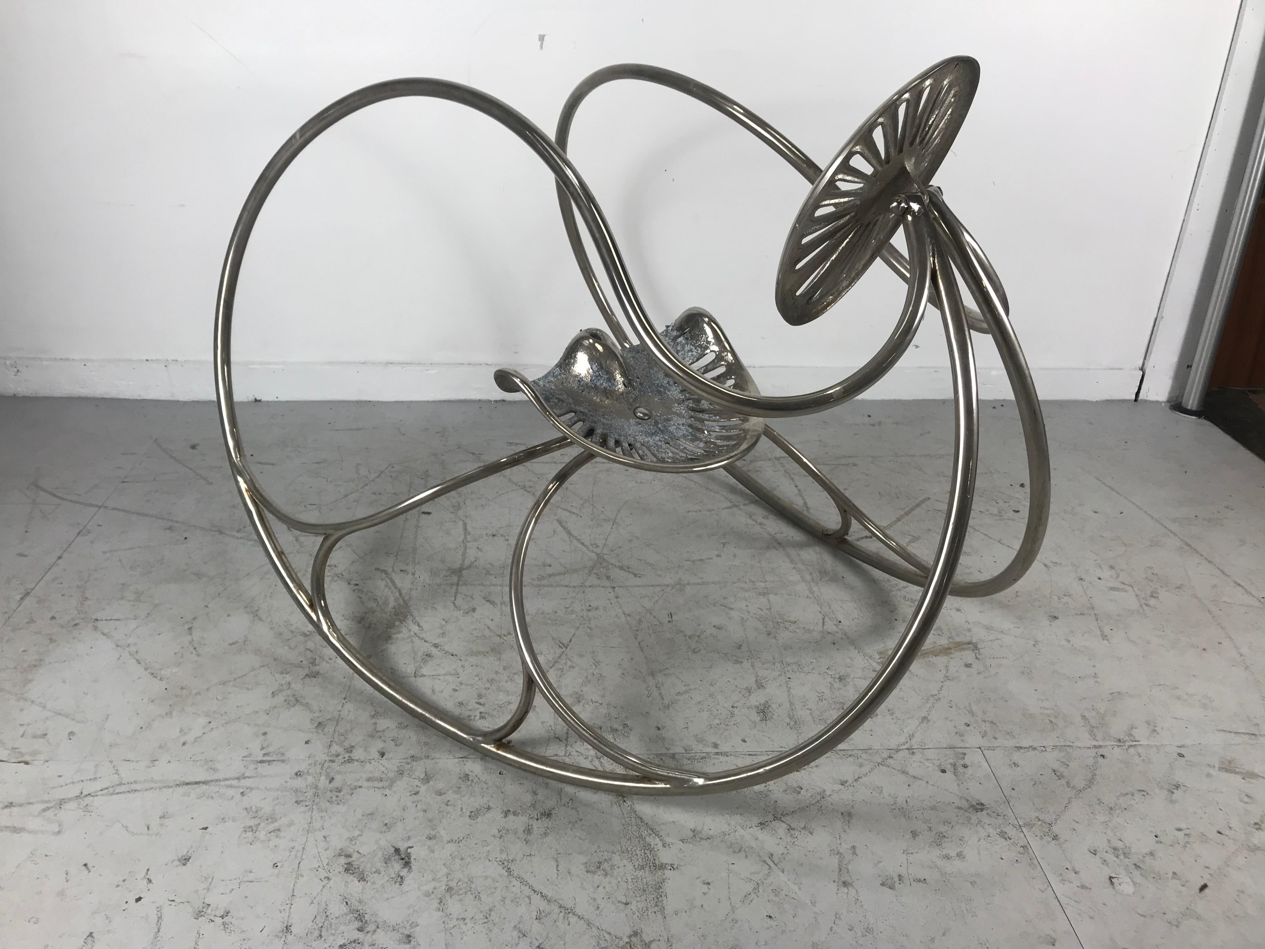 Seltene Lishman-Wippe:: skulptural verchromt um 1976:: William Lishman im Angebot 1