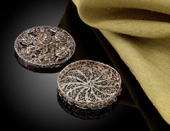 Rare Little Silver Filigree Pomander German, circa 1690