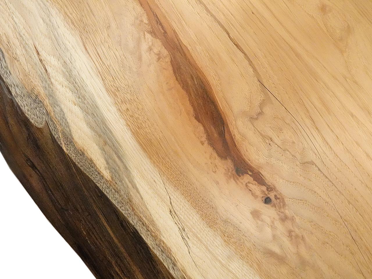 Rare bureau long en châtaignier à bord vif, à la manière de George Nakashima en vente 1