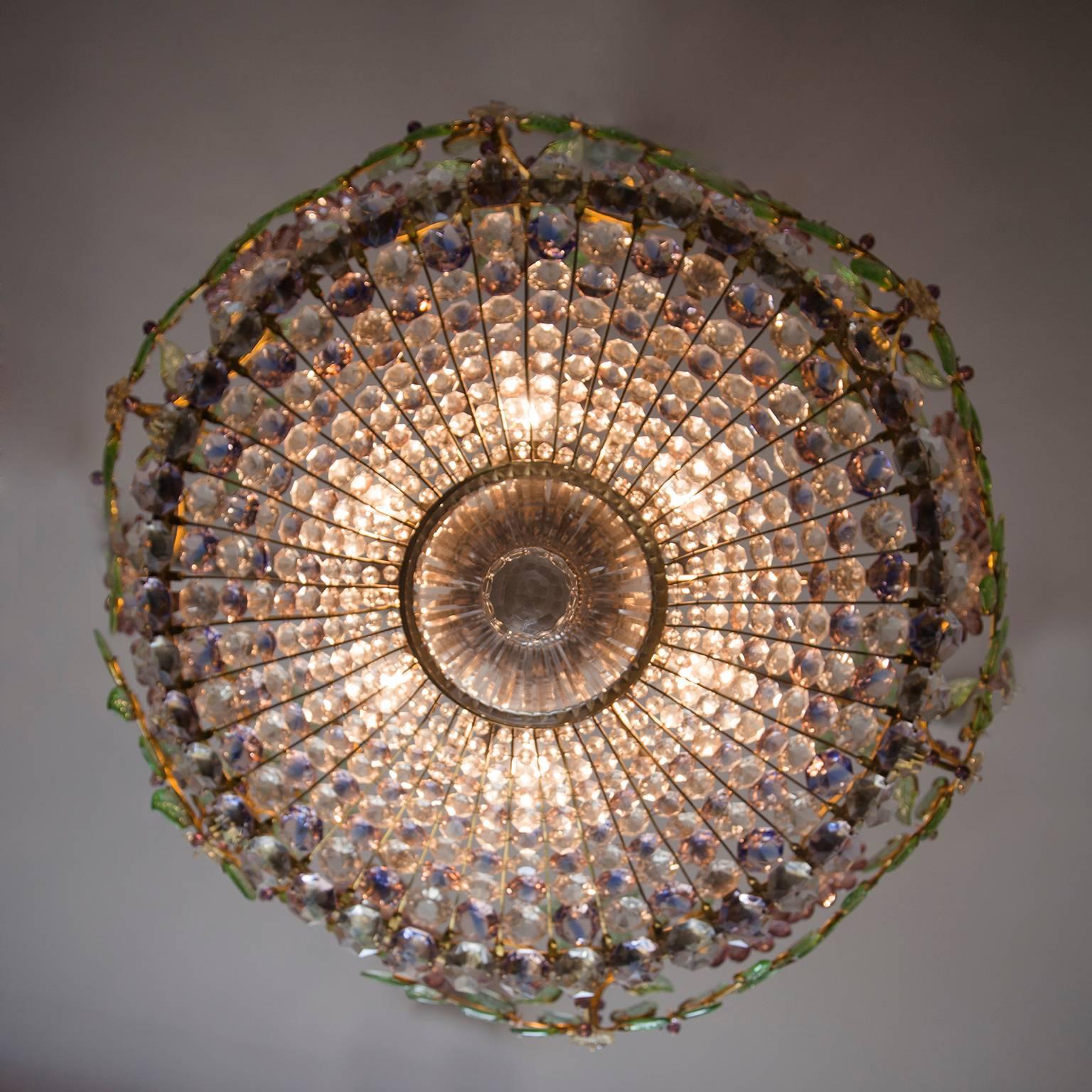 Rare Lobmeyr Chandelier by Oswald Haerdtl, Austria, 1950s 1